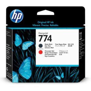 HP 774 Matte Black/Chromatic Red DesignJet Printhead (HP DesignJet Z6810 only) (P2V97A)