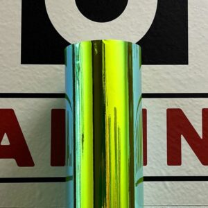 6 mil Green Holographic PVC Vinyl